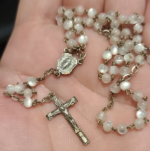 Sterling 925 Child's Rosary - Picture 3 of 5